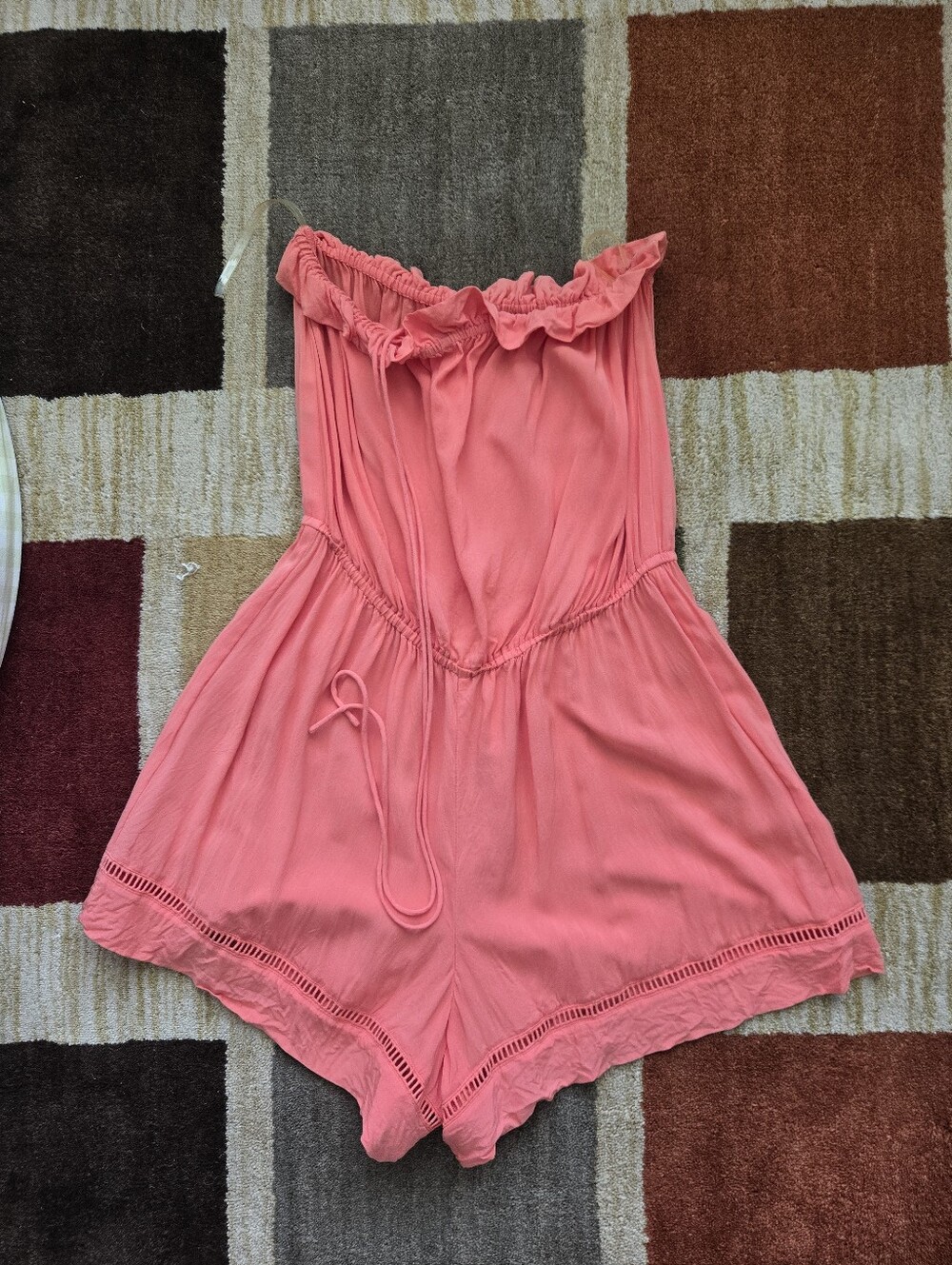 Seafolly Romper Size XS Strapless with Ruffle Details